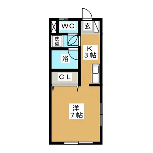 モンシャトー山本【1階】の間取り