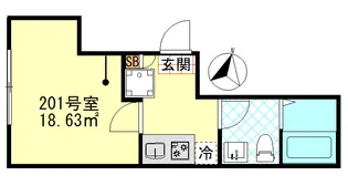 ブローテ四ツ木【1階】の間取り