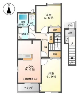 クレアA【2階】の間取り