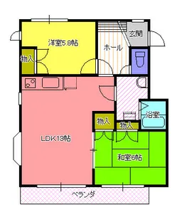 アリーナI【2階】の間取り