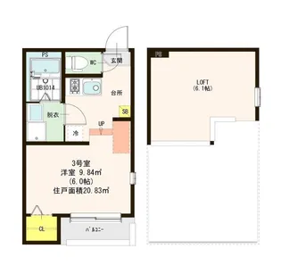 京都府京都市伏見区淀木津町【アパート】の間取り