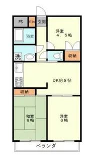 アルテール左入【2階】の間取り