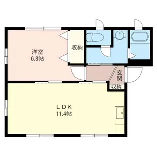 ハイムあらたま【1階】の間取り