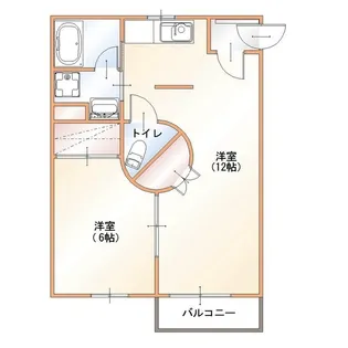 ラ・カンパーニャI【2階】の間取り