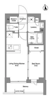東京都品川区豊町1【マンション】の間取り