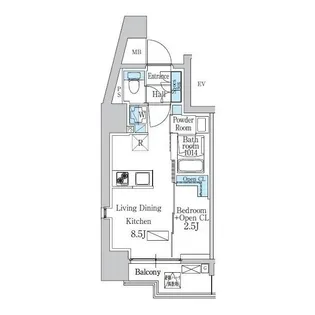 東京都品川区平塚1【マンション】の間取り