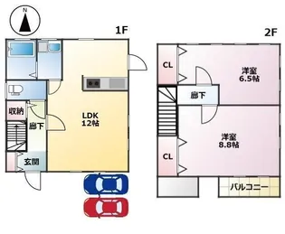 愛媛県松山市平井町【一戸建】の間取り