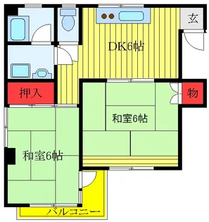 東十条藤巻ビル【2階】の間取り