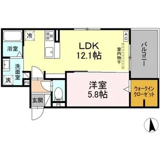 ニューヴィレッジII【2階】の間取り