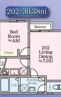 COAST TERRACE 桜山【2階】の間取り