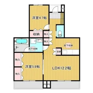 APTサン・シルフI【1階】の間取り