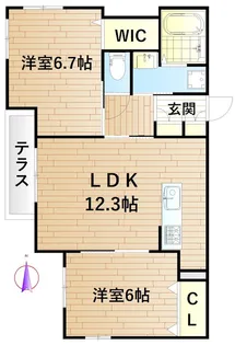 ステラ元住吉【1階】の間取り