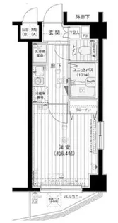 メインステージ南麻布【7階】の間取り