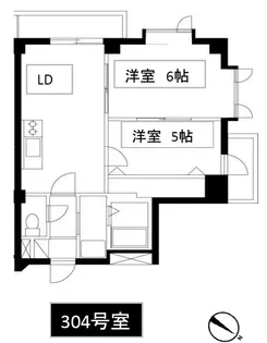 ジョイ・新本牧【3階】の間取り