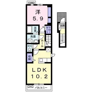 メゾン ド エクラII【2階】の間取り