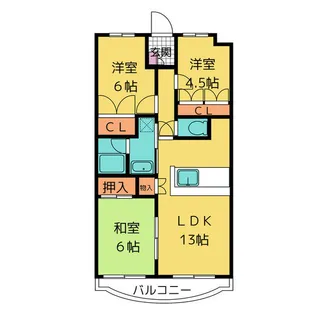 コモ・グランデ【2階】の間取り