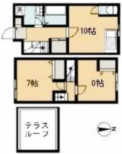 文京千石テラスハウス【1階】の間取り