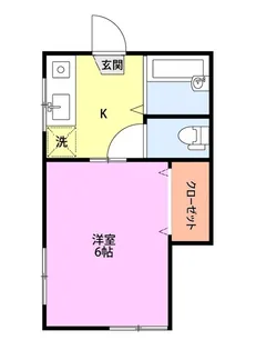 イヴリン【3階】の間取り