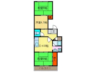 白井マンション【3階】の間取り