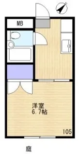 クレール雪谷【1階】の間取り