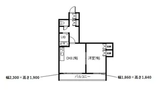 メゾンペガサス【3階】の間取り