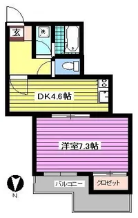 ボルム南品川【2階】の間取り
