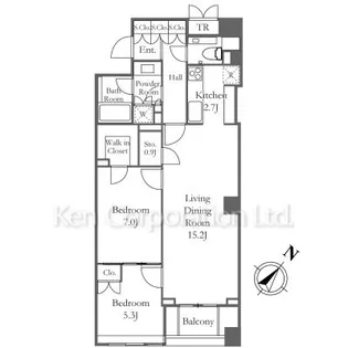 ブリリア代官山プレステージ【3階】の間取り