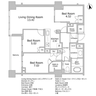 南青山マスターズハウス【3階】の間取り