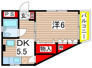 ジェネトピア加曽利【2階】の間取り