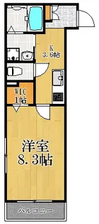 クエストコート【1階】の間取り