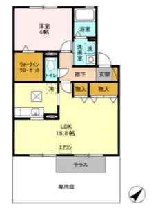 バニュルス I・II・III【1階】の間取り