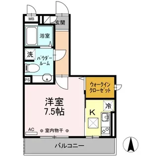 ベルソス高倉B【2階】の間取り