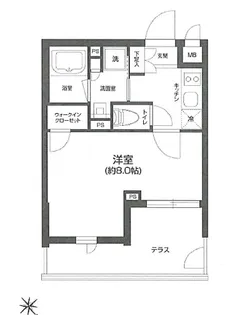 GRAN PASEO 四谷若葉 (グランパセオ四谷若葉)【1階】の間取り