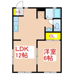 ソリアード藤【1階】の間取り