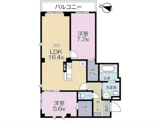 A.FLATII【2階】の間取り