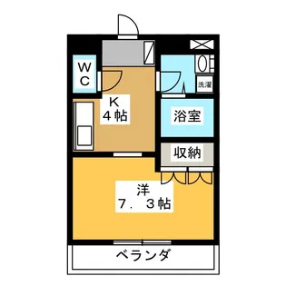 フルールYRII【2階】の間取り