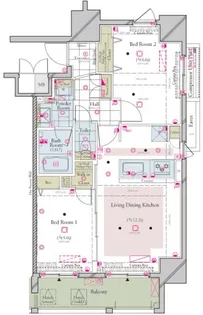 コンシェリア浜松町 MASTER’S VILLA【13階】の間取り