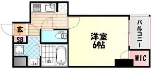 サムティ西長堀リバーフロント【10階】の間取り