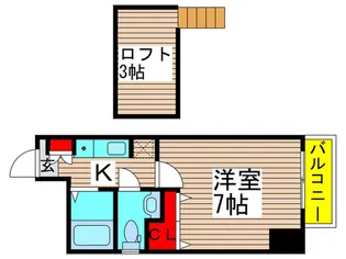 メゾン朋泉五反野【8階】の間取り