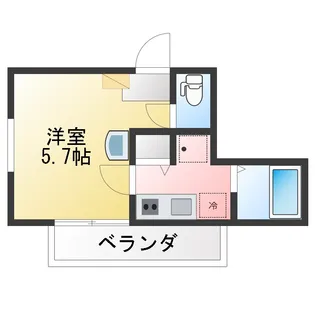 サクシード西門前EAST【1階】の間取り