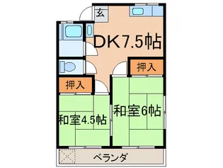 並木マンション【2階】の間取り