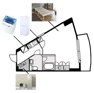 サンシープラザ【5階】の間取り