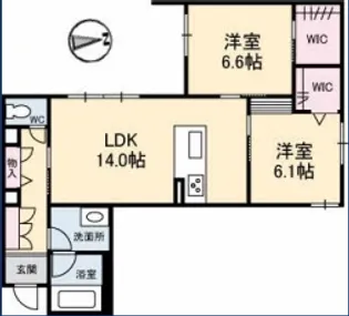 グランドソレイユA棟【1階】の間取り