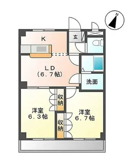 ドリームハウス【1階】の間取り
