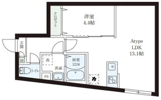 レピュア小石川レジデンスII【1階】の間取り