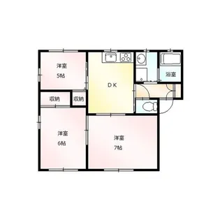 ロワール久保田 A【1階】の間取り