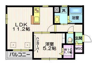 ノアール西大井【1階】の間取り