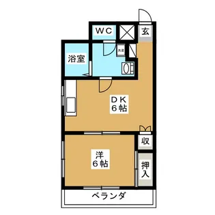 サンハイツ新松戸【2階】の間取り
