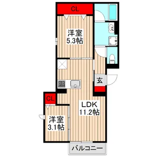 D-PRECIOUS高野台【3階】の間取り
