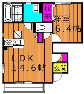 シュテルン【1階】の間取り